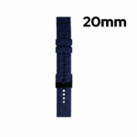Bracelet Watch en silicone avec design 20MM – Ceinture Bleu