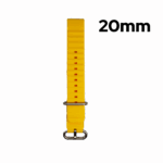 Bracelet Watch en silicone 20MM – Ceinture Jaune